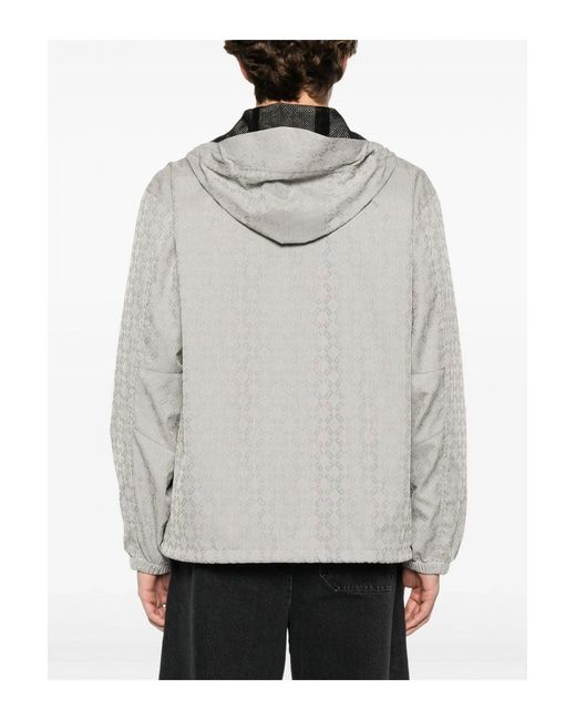 Givenchy Gray Monogram Windbreaker for men