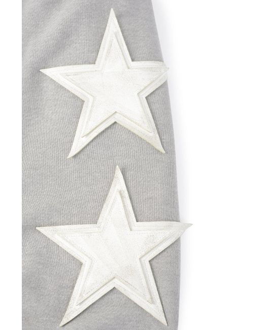 Palm Angels Gray Patched Stars JOGGERS