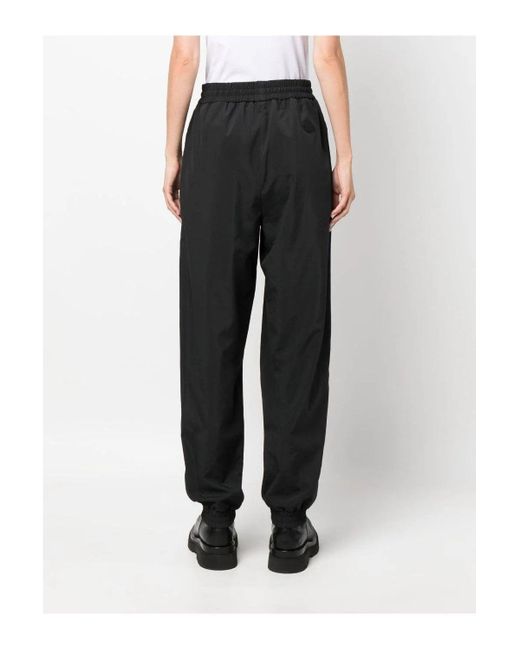 Moncler Black Cuffed Trousers for men