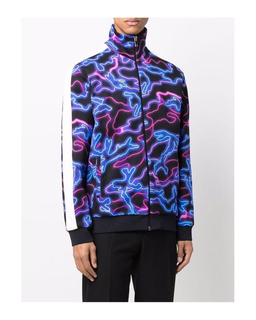 Valentino Blue Neon Print Track Top for men