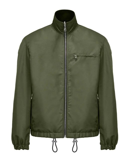 McQueen Green Hybrid Zip Jacket Khaki for men
