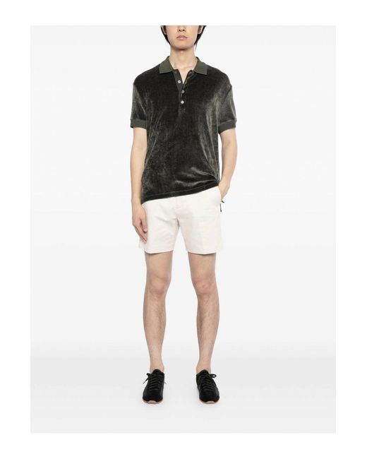 Tom Ford Natural Japanese Brushed Cotton Shorts for men