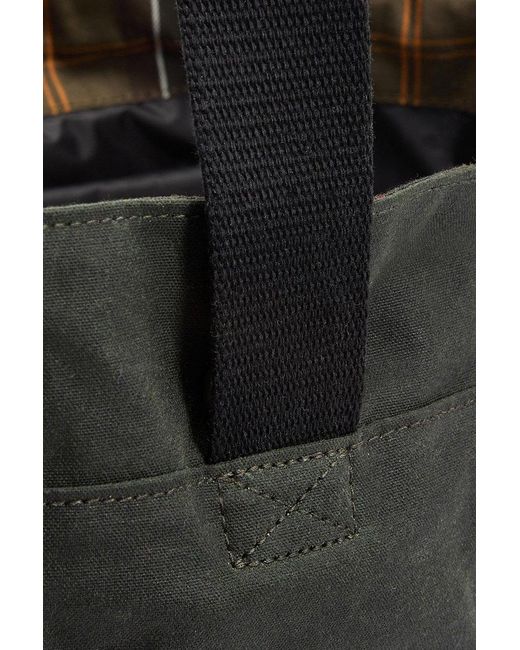 Barbour Black Field Wax Tote Bag