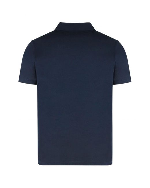 Paul & Shark Blue Double Cotton Pique Polo Shirt for men