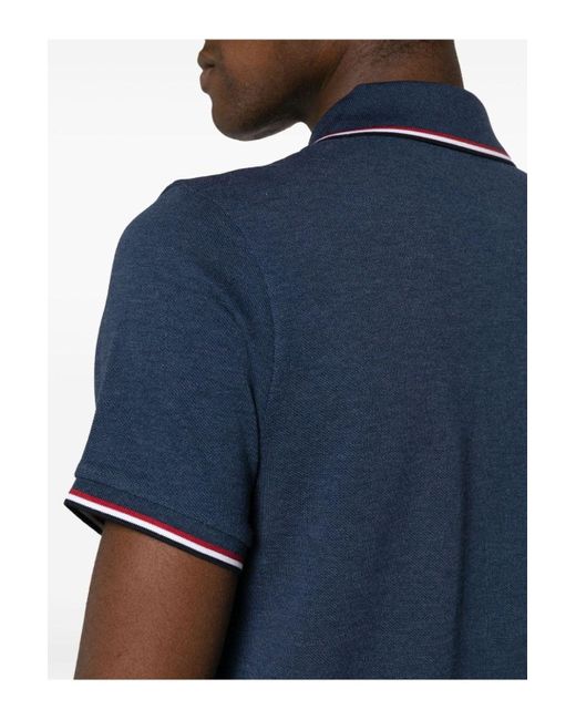 Moncler Blue Archive Logo Polo Shirt for men