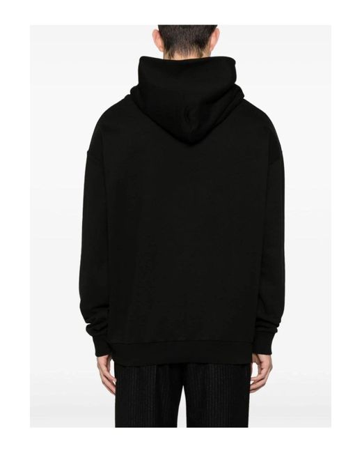 Vivienne Westwood Black Time Machine Pullover Hooded Top for men