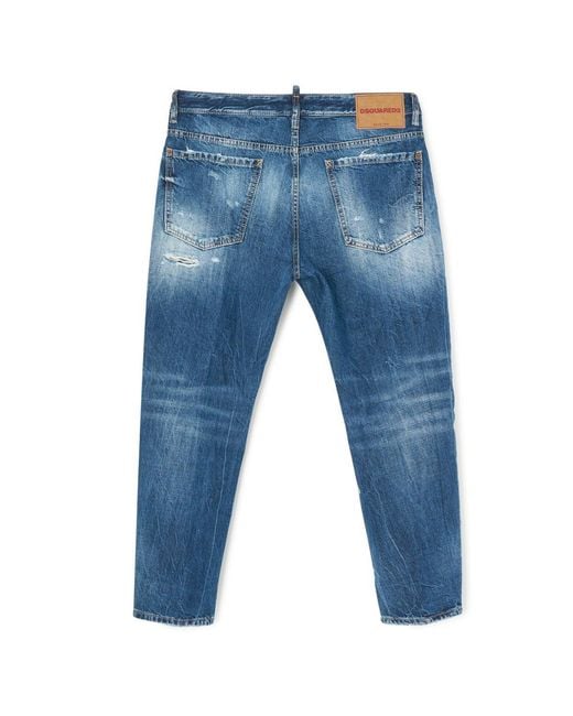 DSquared² Blue Bro Vintage Wash Jeans for men