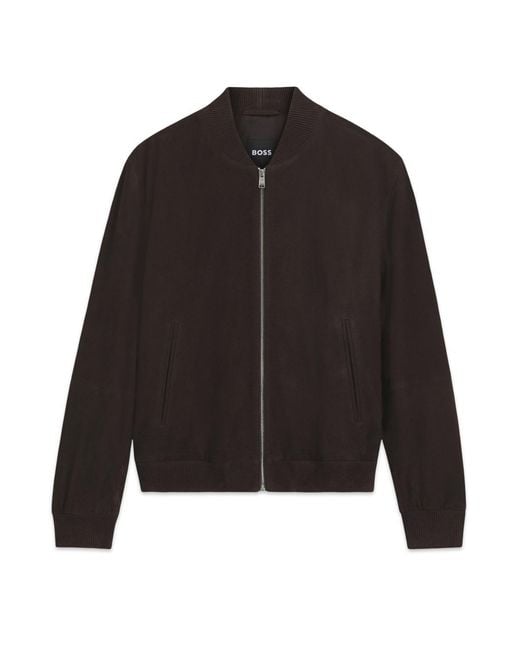 Boss Black H Muller Leather Jacket for men