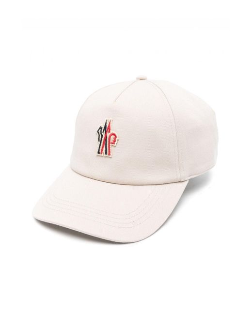 Moncler Pink Branded Baseball Cap Colour: Beige for men