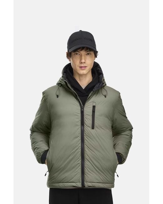 Canada Goose Green Lodge Hooded Jacket for men
