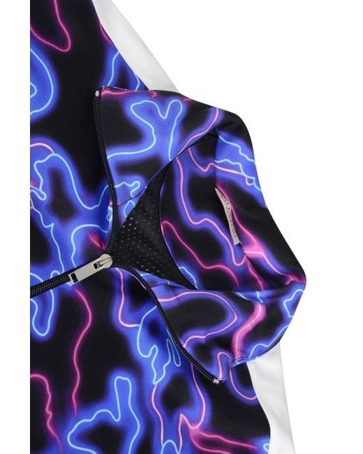 Valentino Blue Neon Print Track Top for men