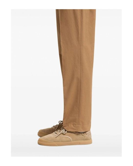 Moncler White Cotton Trousers for men