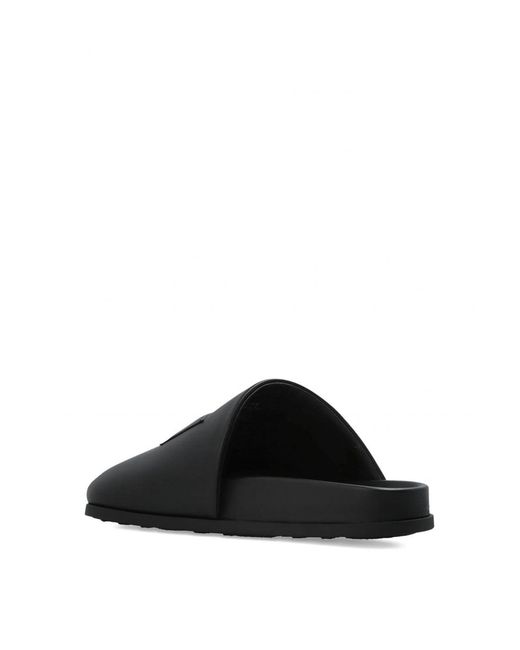 Givenchy Black Leather Mules for men