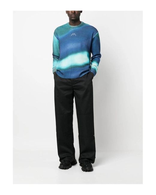 Palm Angels Black Reversed Waistband Chino for men