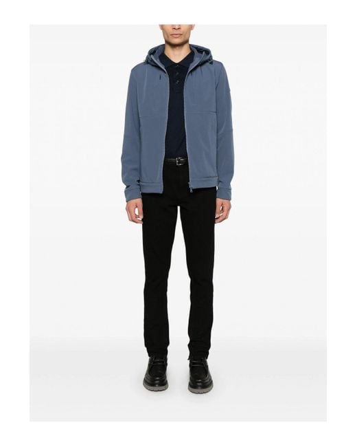 Paul & Shark Blue Re Shark Shell Jacket for men