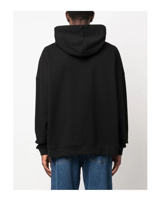 Palm Angels Black Sartorial Tape Classic Hoody for men
