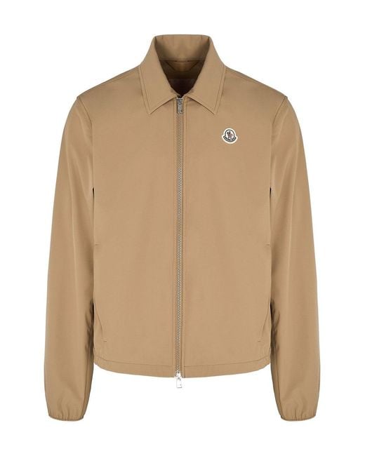 Moncler Natural Evandro Zip-Up Jacket for men