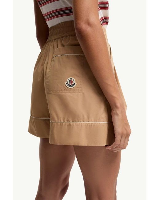 Moncler Natural Cotton Shorts