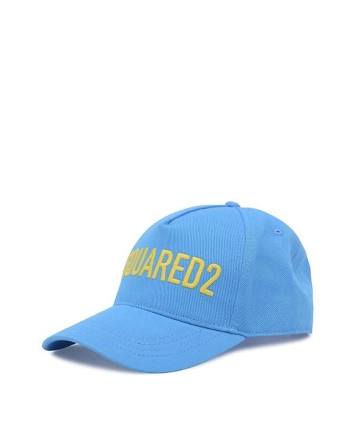 DSquared² Blue Embroirered Dsquared Cap for men