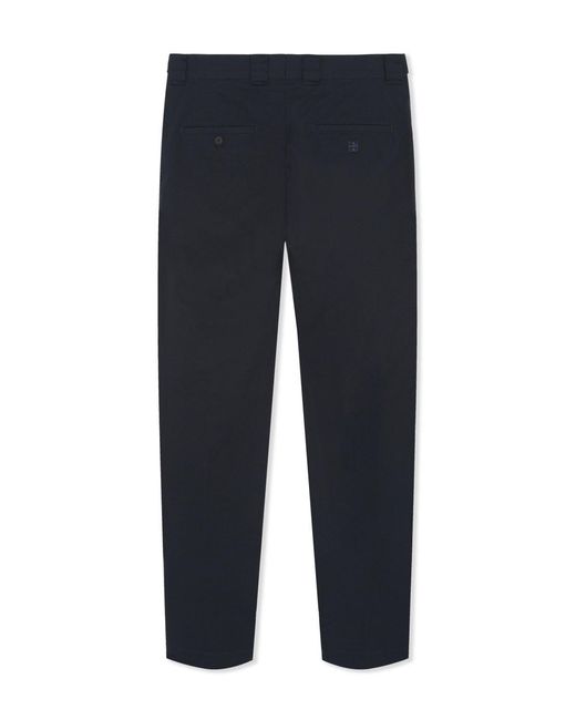 Givenchy Blue Straight Leg Cotton Trousers for men