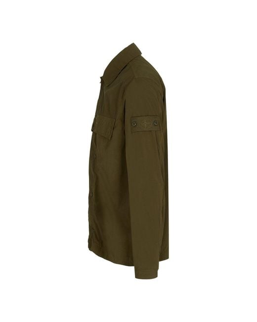 Stone Island Green Ghost 1200044 Overshirt for men