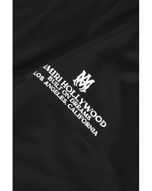 Amiri Black Built On Dreams Os Tee for men
