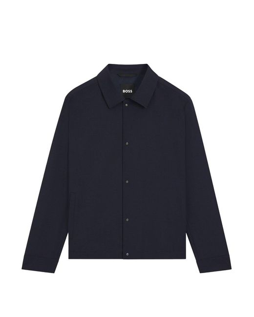 Boss Blue P Carper Coach Jacket for men