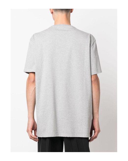 McQueen Gray Graffiti Print Over T Shirt for men