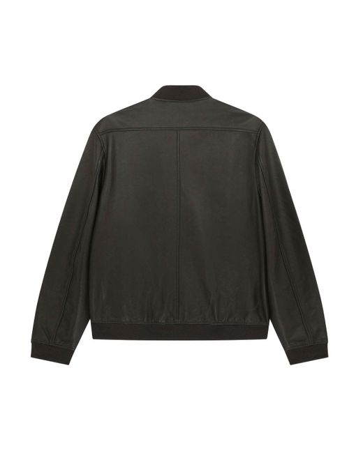 Paul Smith Black Ps Leather Jacket for men