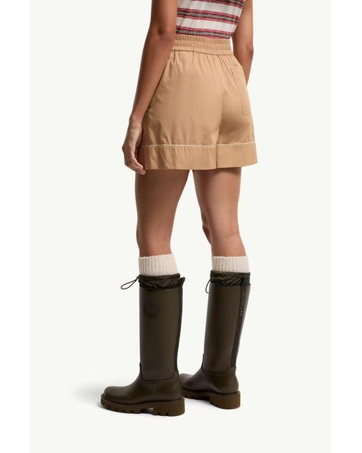 Moncler Natural Cotton Shorts