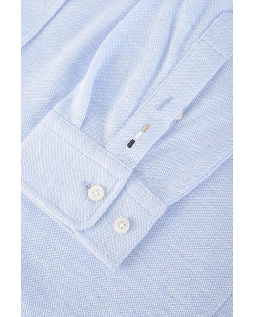 Boss Blue S Roan Kent Collar Shirt for men