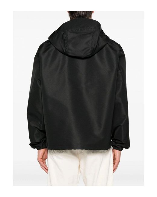 Givenchy Black Polyfaille Hoodie Windbreaker for men