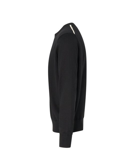 Givenchy Black Branded Wool Sweater for men