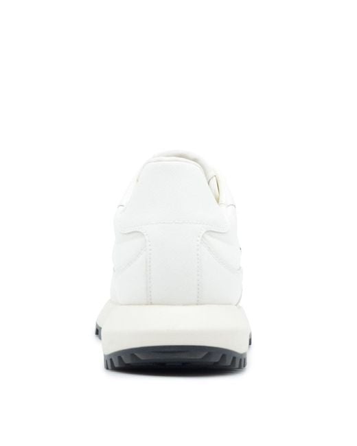 Emporio Armani White Branded Sneakers for men