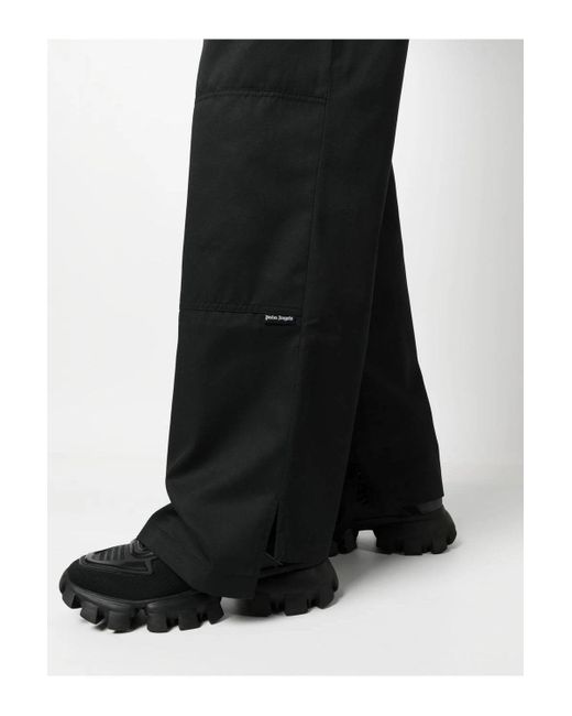 Palm Angels Black Reversed Waistband Chino for men
