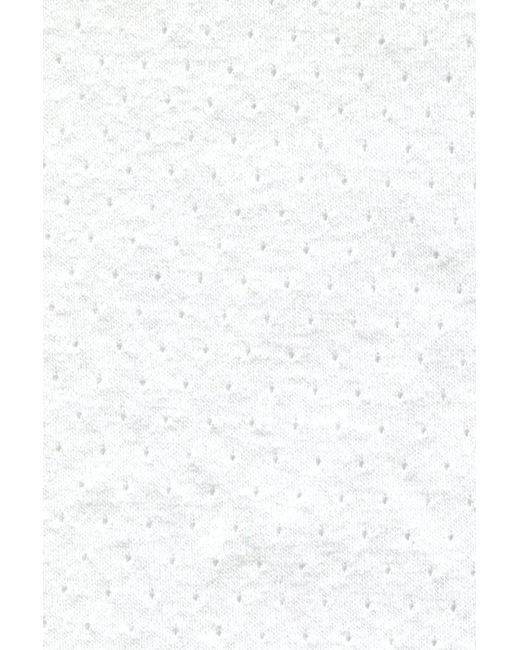 Tom Ford White Perforated Rib T Shirt for men