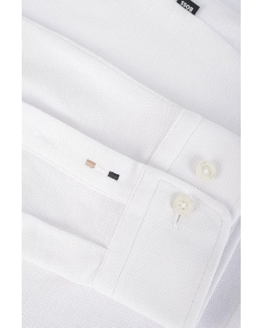 Boss White S Roan Kent Collar Shirt for men