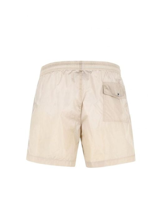 Moncler Natural Archive Logo Swimshorts for men