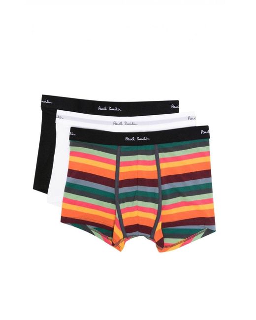 Paul Smith Red 3 Pack Mix Artist Boxer Shorts for men