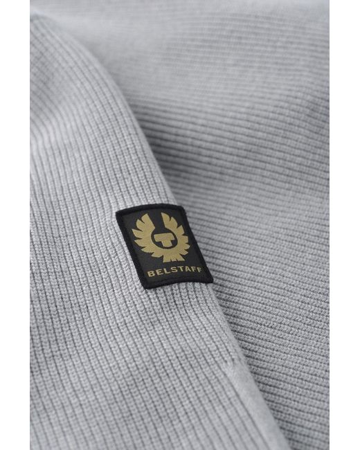 Belstaff White Commander 1/4 Zip Sweater for men
