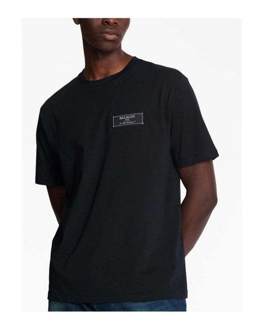 Balmain Black Label T-shirt Straight Fit for men