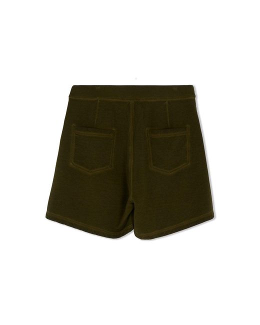 DSquared² Green Long Arnold Jersey Shorts for men