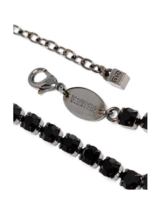 DSquared² Black Crystal Bracelet