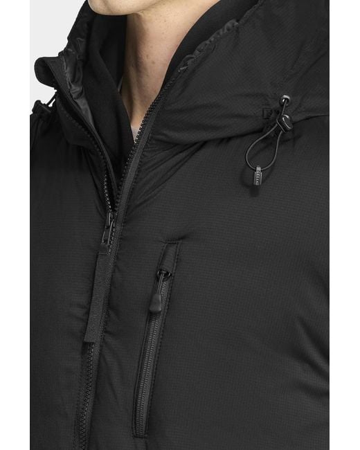 Canada Goose Lodge Hooded Jacket Black Disc for men