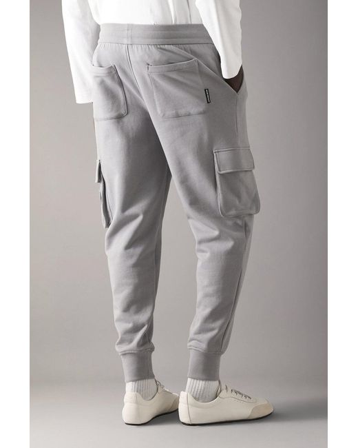 Moose Knuckles Gray Hartsfield Cargo JOGGERS for men