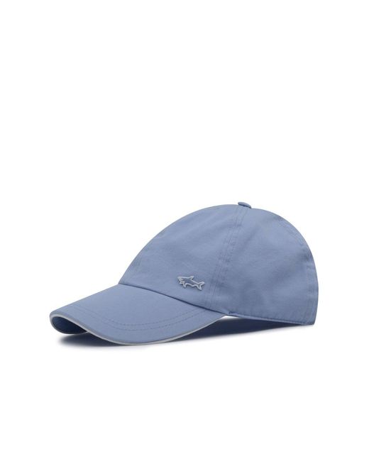 Paul & Shark Blue Shark Badge Light Cotton Baseball Cap for men