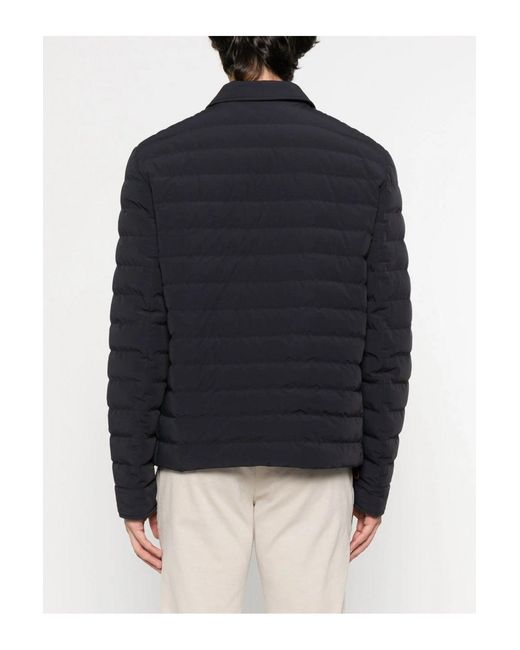 Brunello Cucinelli Blue Padded Overshirt for men