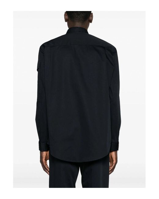 McQueen Blue Tape Detail Chino Cotton Shirt for men
