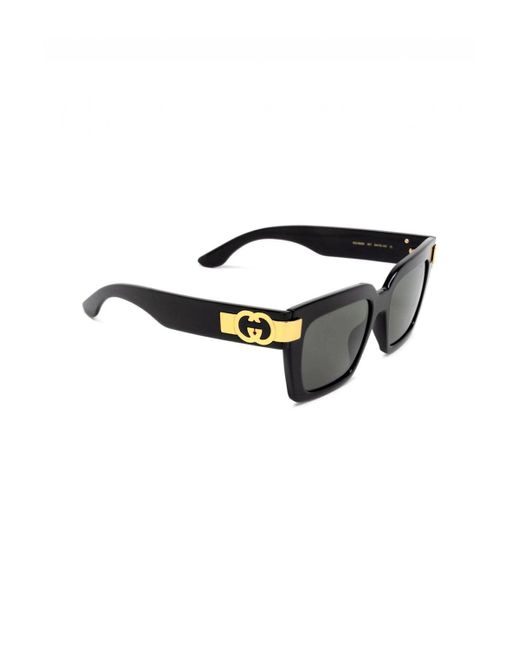 Gucci Black GG Interlocking Logo Sunglasses