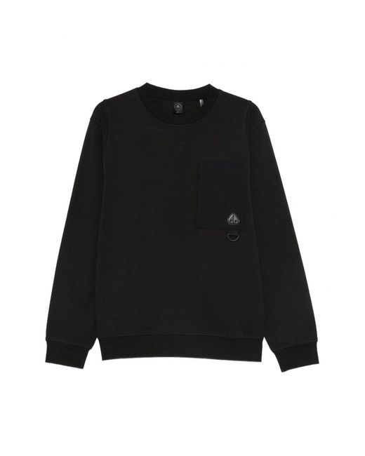 Moose Knuckles Black Dalon Sweatshirt for men